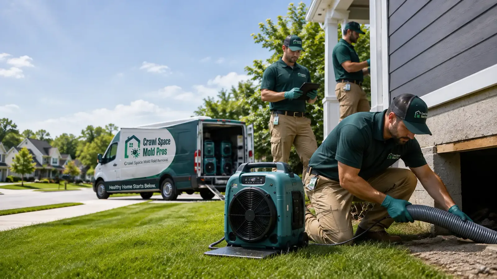 Crawl Space Mold Removal in Haysville, KS
